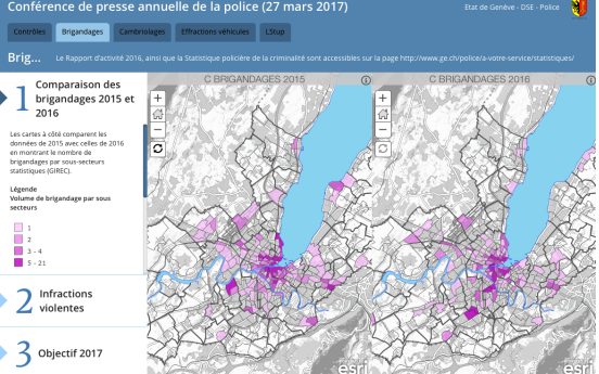 Une carte bien policée