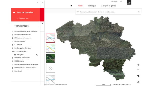 La Belgique a son géoportail