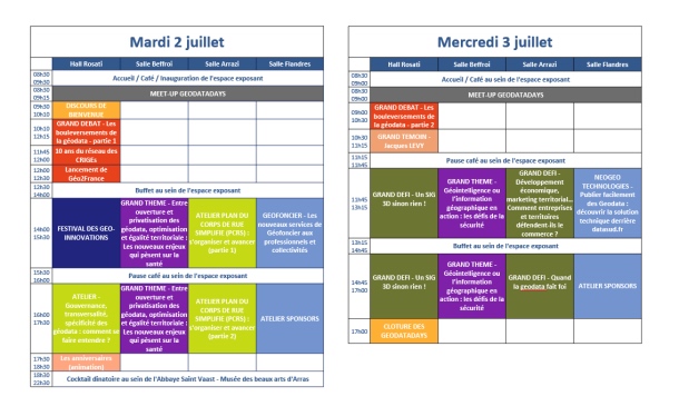 Au programme des GeoDataDays 2019 à Arras