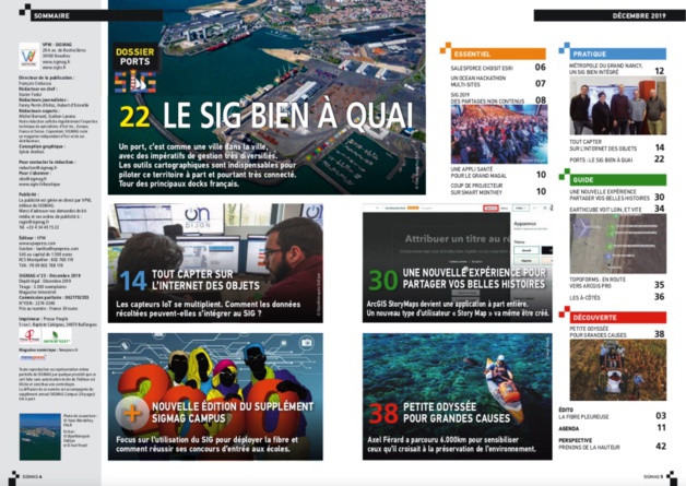 Ports : le SIG bien à quai. Découvrez le sommaire de SIGMAG n°23