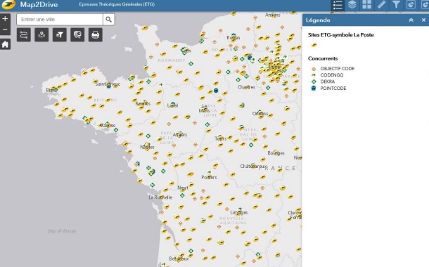 Code Postal : quand le géomarketing aide le groupe La Poste à développer son activité de centres d'examen de code de la route