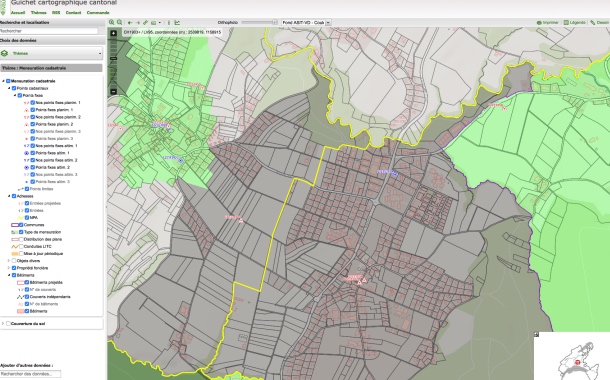 Canton de Vaud : 43,6 millions de francs pour moderniser la mensuration officielle et les géodonnées Canton de Vaud : 43,6 millions de francs pour moderniser la mensuration officielle et les géodonnées