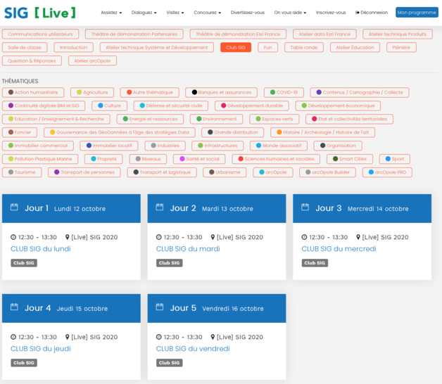 CLUB SIG, votre rendez-vous quotidien durant [LIVE] SIG2020
