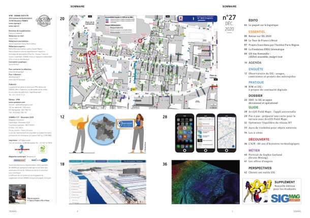 SDIS : le SIG en appui décisionnel et opérationnel, Observatoire du SIG, BIM & SIG, ArcGIS Field Maps... Découvrez le sommaire du nouveau SIGMAG