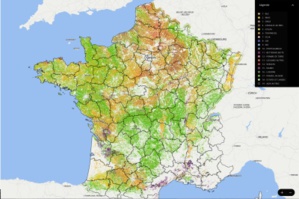 Kermap publie la carte des cultures majoritaires en 2020
