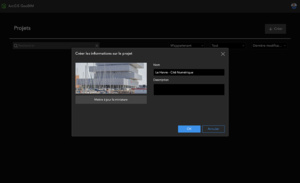 Créer son premier projet ArcGIS GeoBIM Créer son premier projet ArcGIS GeoBIM