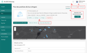 Configurer un flux de données temps-réel avec ArcGIS Velocity