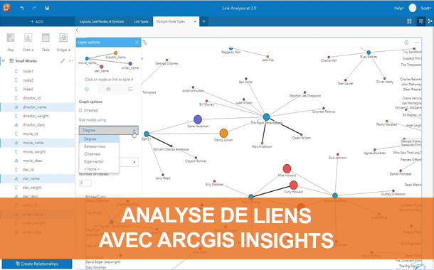 Analyse de liens avec ArcGIS Insights Analyse de liens avec ArcGIS Insights