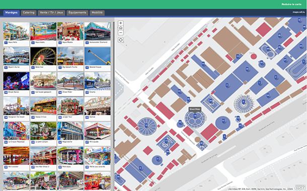 Une carte de la fête foraine Une carte de la fête foraine