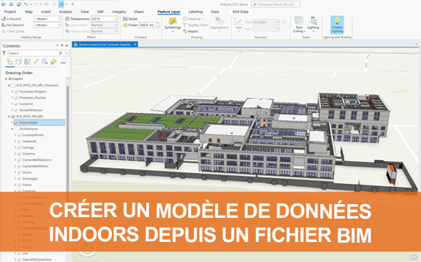 Créer un modèle de données Indoors depuis un fichier BIM