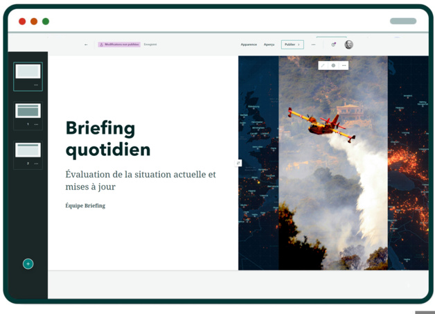 ArcGIS modernise ses briefings