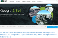 Esri & Google : une annonce sans déclaration