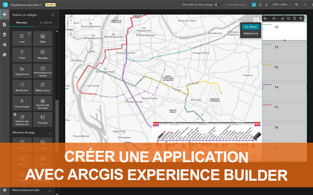 Créer une application avec ArcGIS Experience Builder