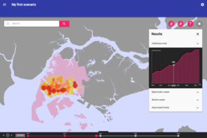 La plate-forme logicielle CoSMo Simulation Suite sert aussi anticiper l’évolution de pandémies. La plate-forme logicielle CoSMo Simulation Suite sert aussi anticiper l’évolution de pandémies.