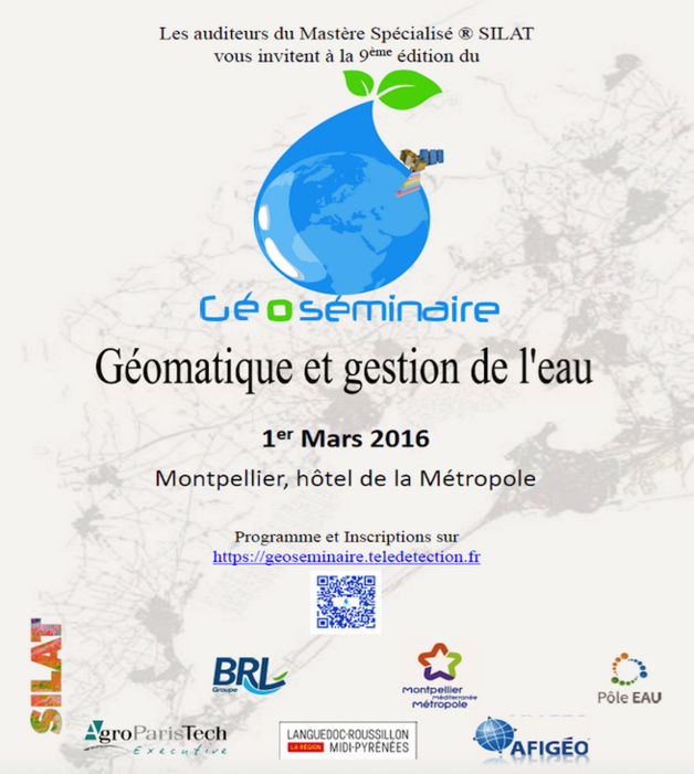 GéoSéminaire «Géomatique et gestion de l'eau» : dernier jour pour vous inscrire !