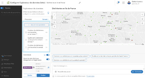 Configurer carte et application Data Explorer pour interagir avec ses données