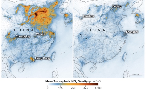 Le coronavirus Covid-19 entraine-t-il une baisse de la pollution atmosphérique ? Le coronavirus Covid-19 entraine-t-il une baisse de la pollution atmosphérique ?