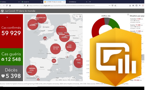 Covid-19 : Plus de 1.000 géomaticiens réunis en ligne autour d’ArcGIS Dashboards
