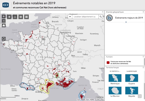 Catastrophes naturelles : CCR dévoile le bilan pour 2019