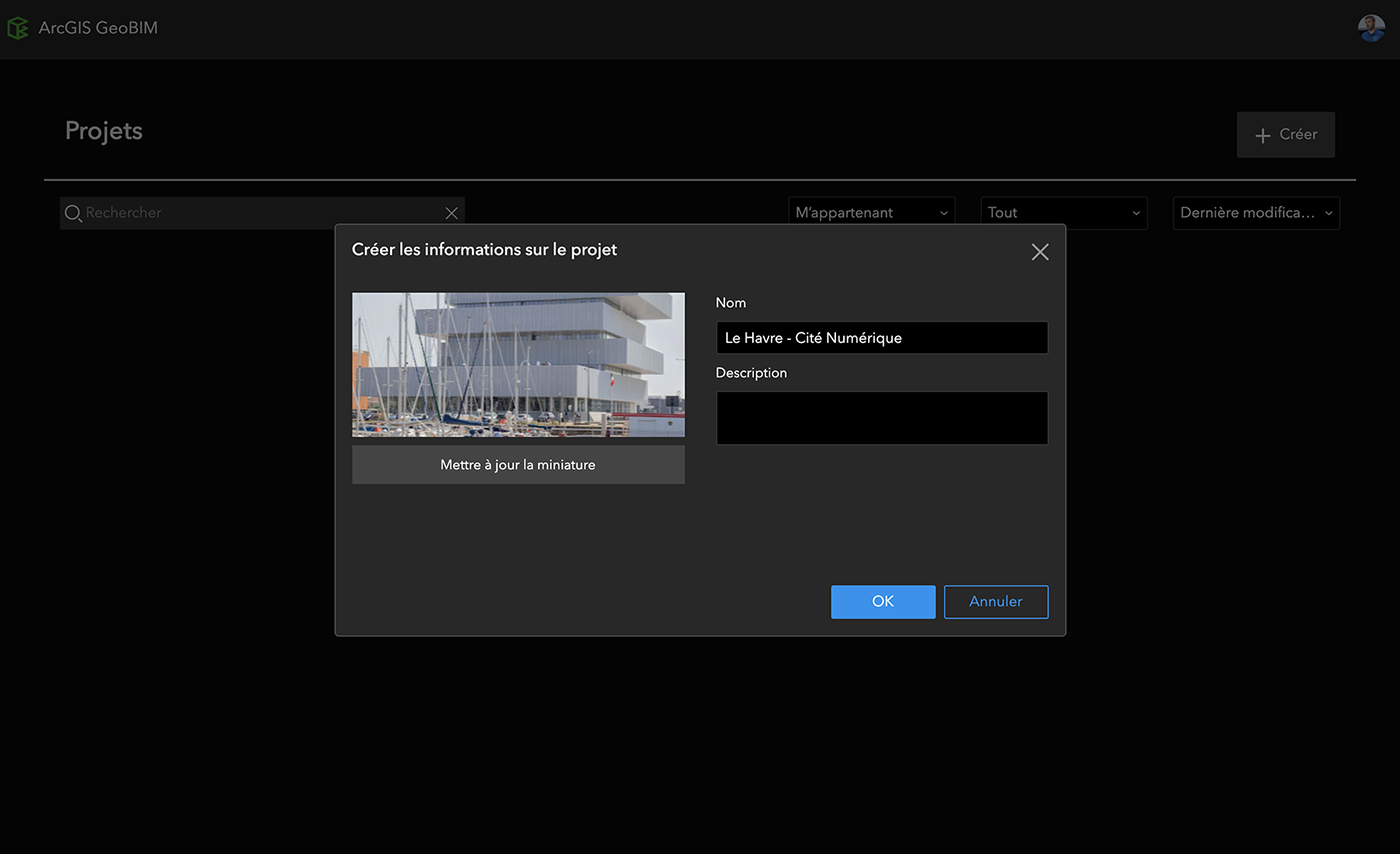 Créer son premier projet ArcGIS GeoBIM