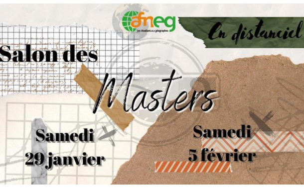 L'Afneg présente (tous) les Masters en géographie et disciplines territoriales