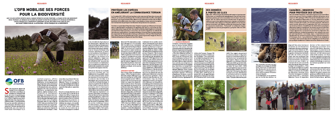 L’OFB mobilise ses forces pour la biodiversité