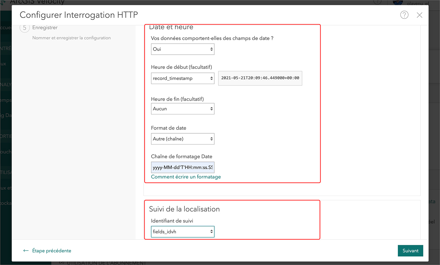 Configurer un flux de données temps-réel avec ArcGIS Velocity