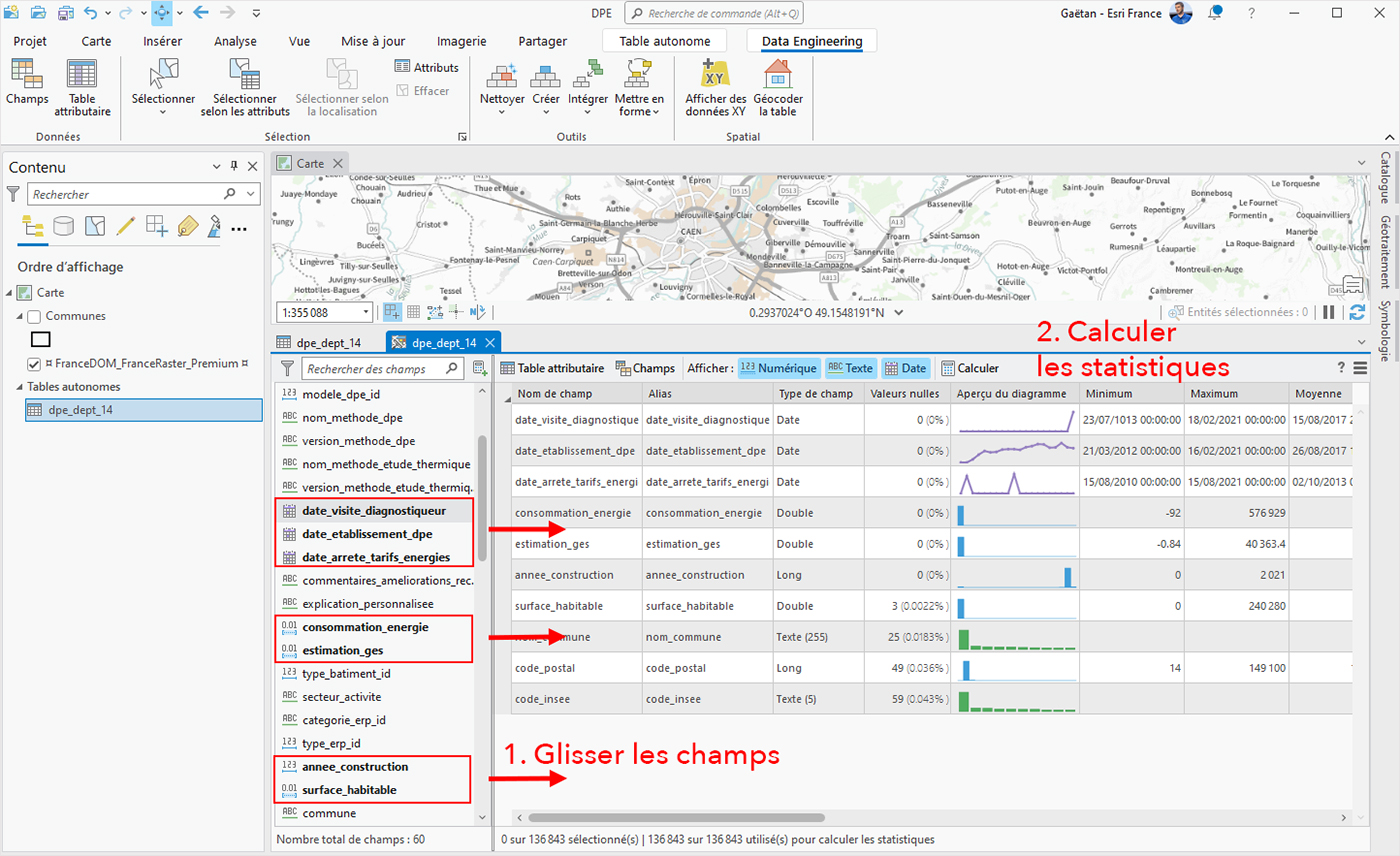 Bien préparer ses données avec Data Engineering d'ArcGIS Pro