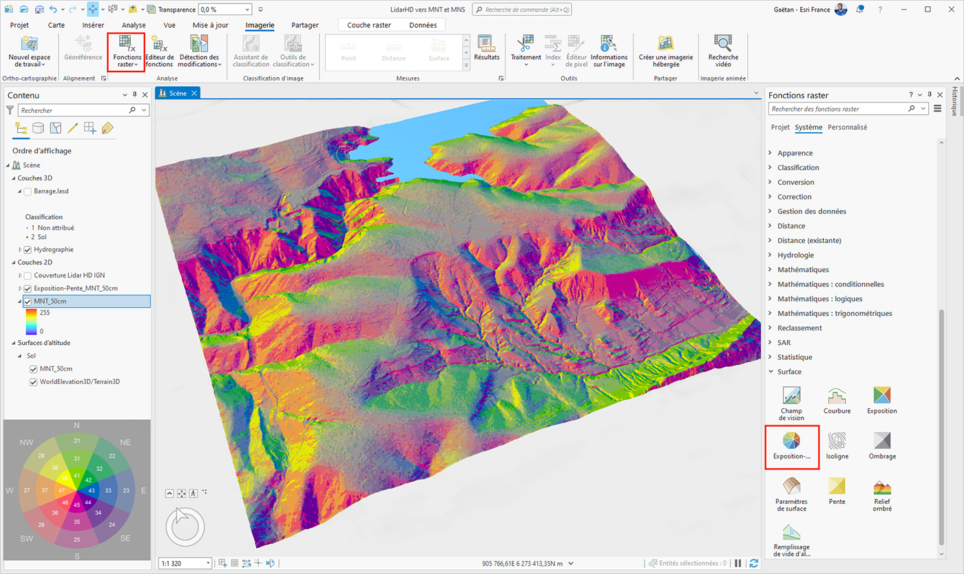 Créer un MNT et un MNS à partir de données LiDAR HD