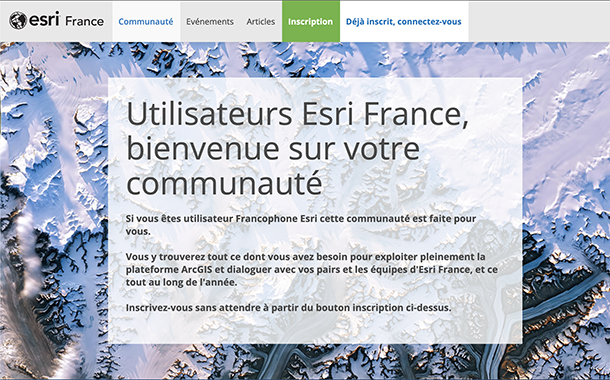 La Géo communauté ESRI La Géo communauté ESRI