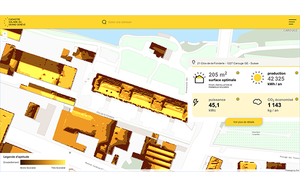 Cadastre solaire du Grand Genève