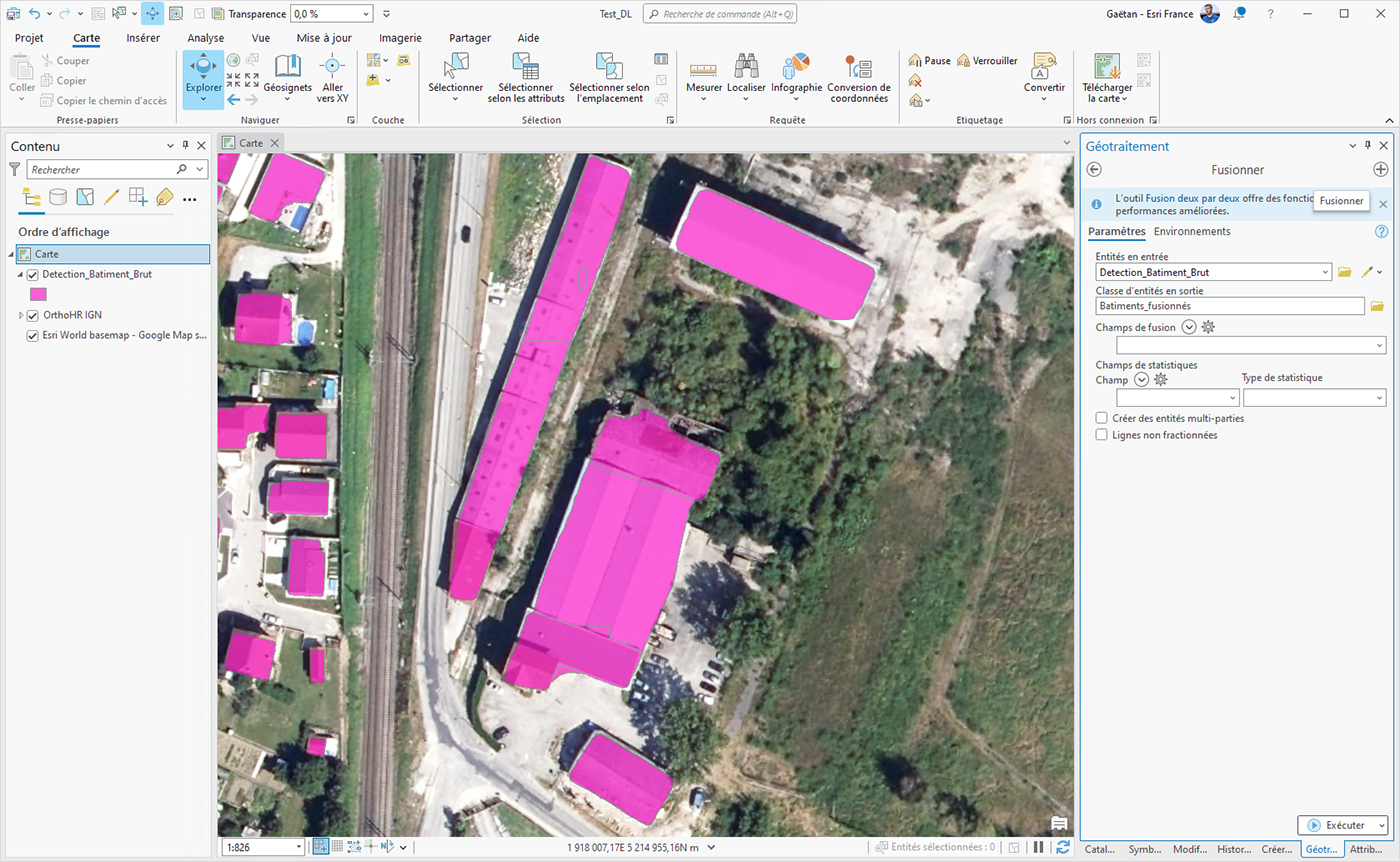 Utiliser des modèles de Deep Learning préentrainés dans ArcGIS Pro