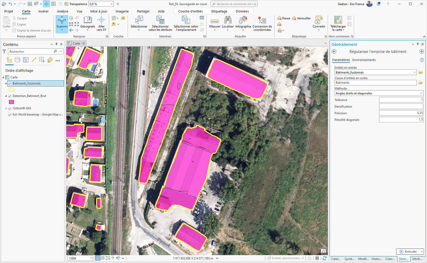 Utiliser des modèles de Deep Learning préentrainés dans ArcGIS Pro