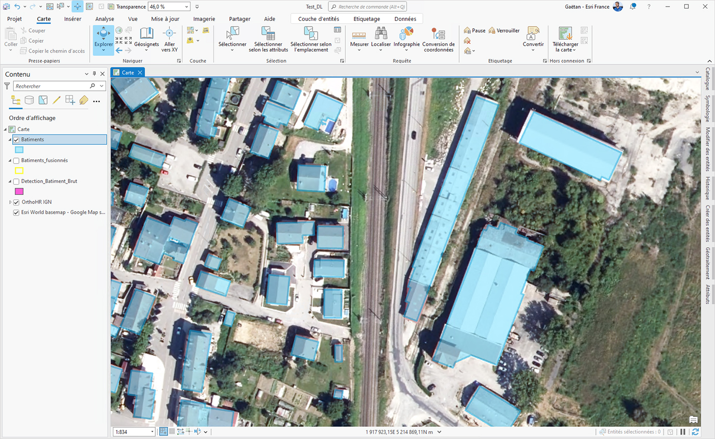 Utiliser des modèles de Deep Learning préentrainés dans ArcGIS Pro