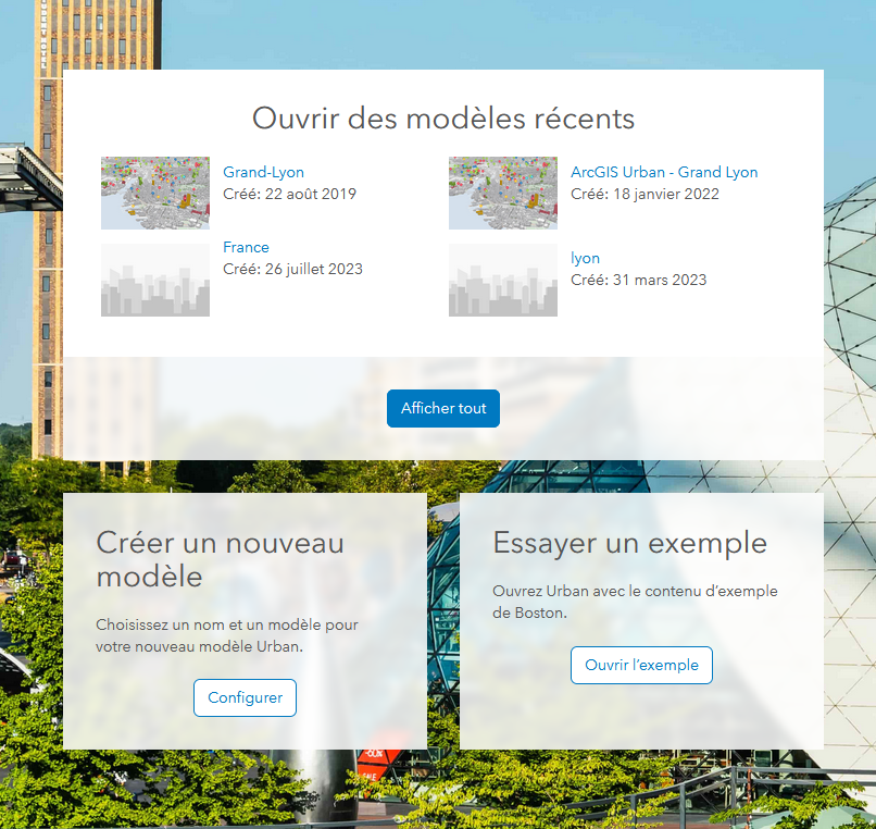 Créer un modèle ArcGIS Urban et intégrer ses données pour concevoir plans et projets