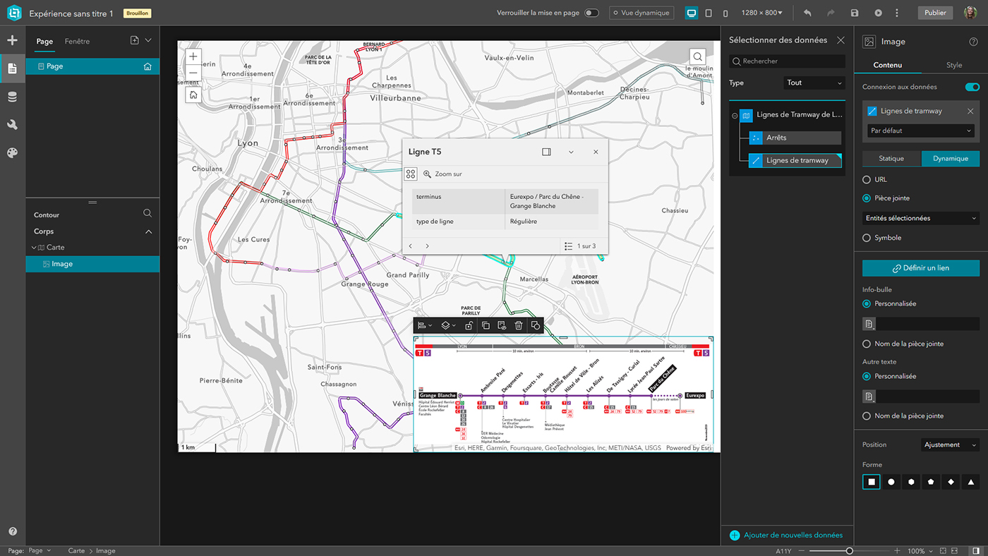 Créer une application avec ArcGIS Experience Builder