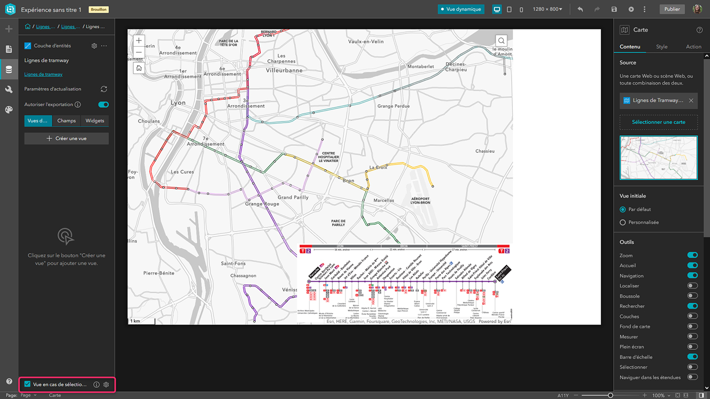 Créer une application avec ArcGIS Experience Builder