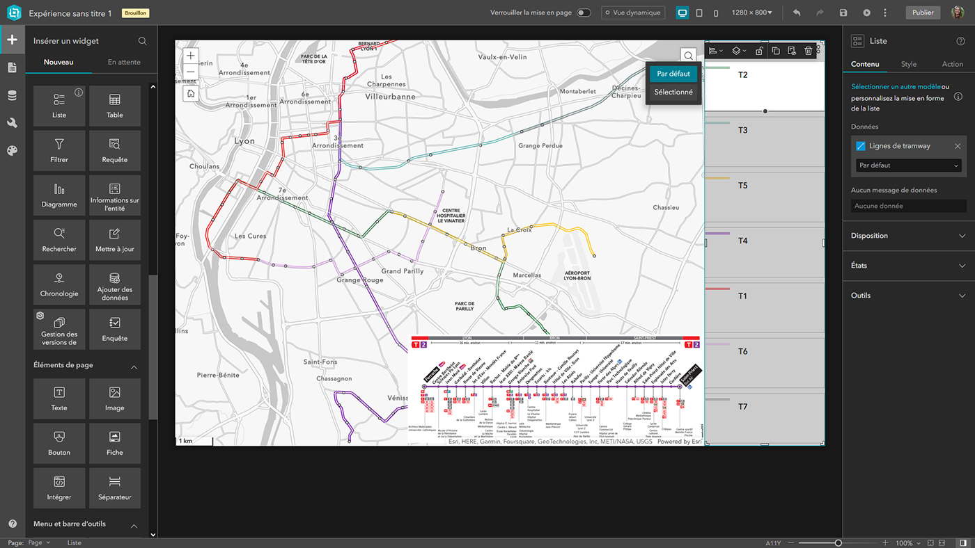 Créer une application avec ArcGIS Experience Builder