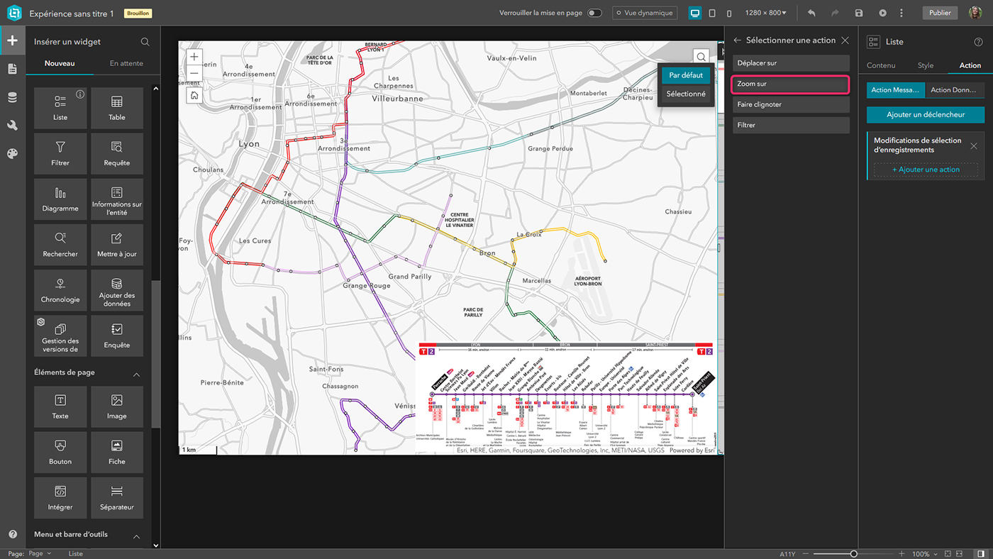 Créer une application avec ArcGIS Experience Builder