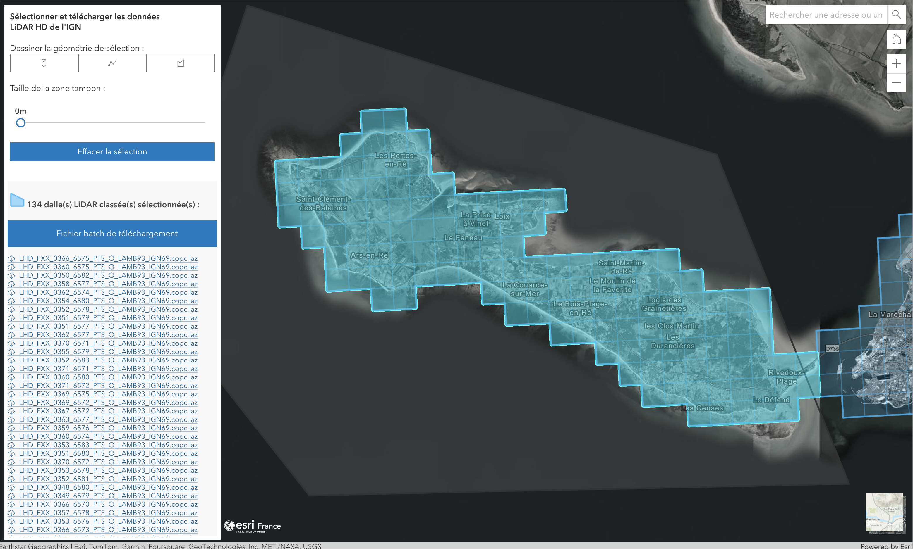 Lidar HD à la carte