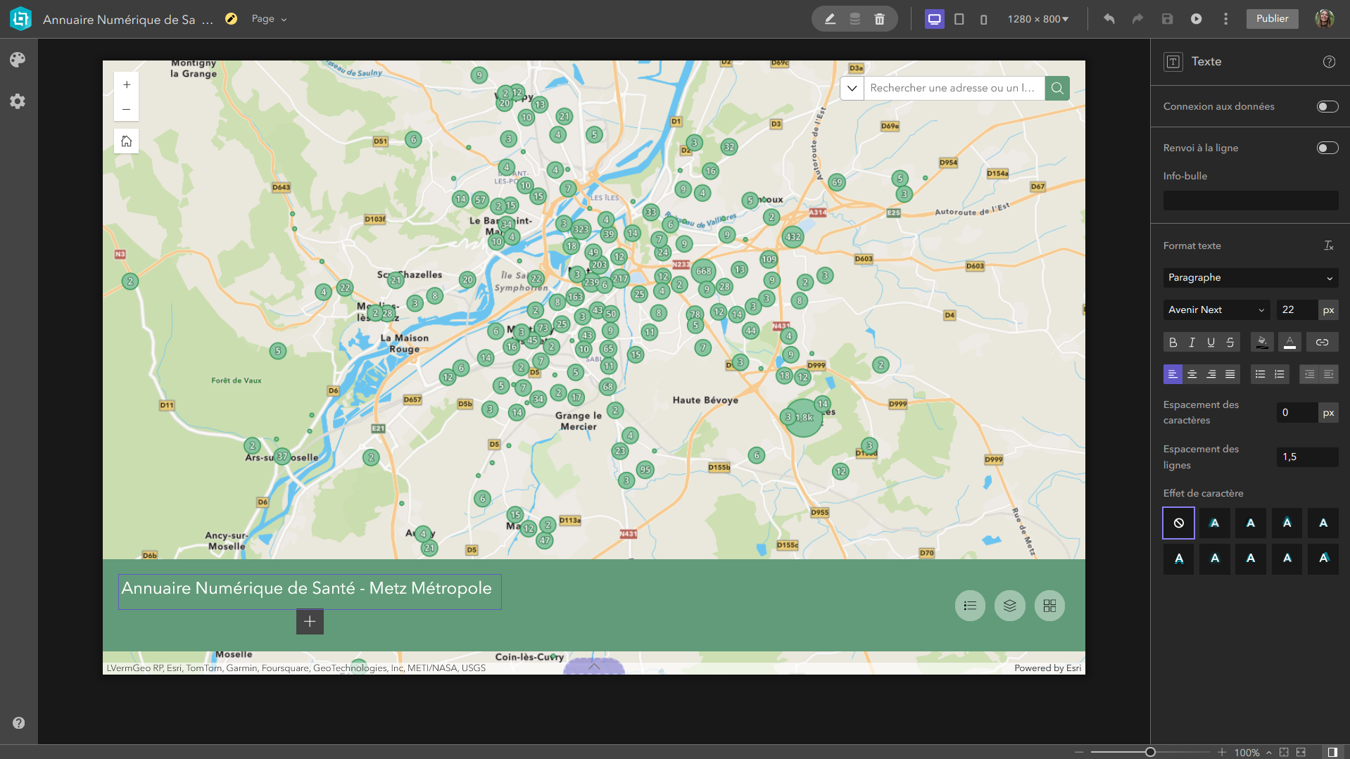 Prendre en main le mode express d'ArcGIS Experience Builder