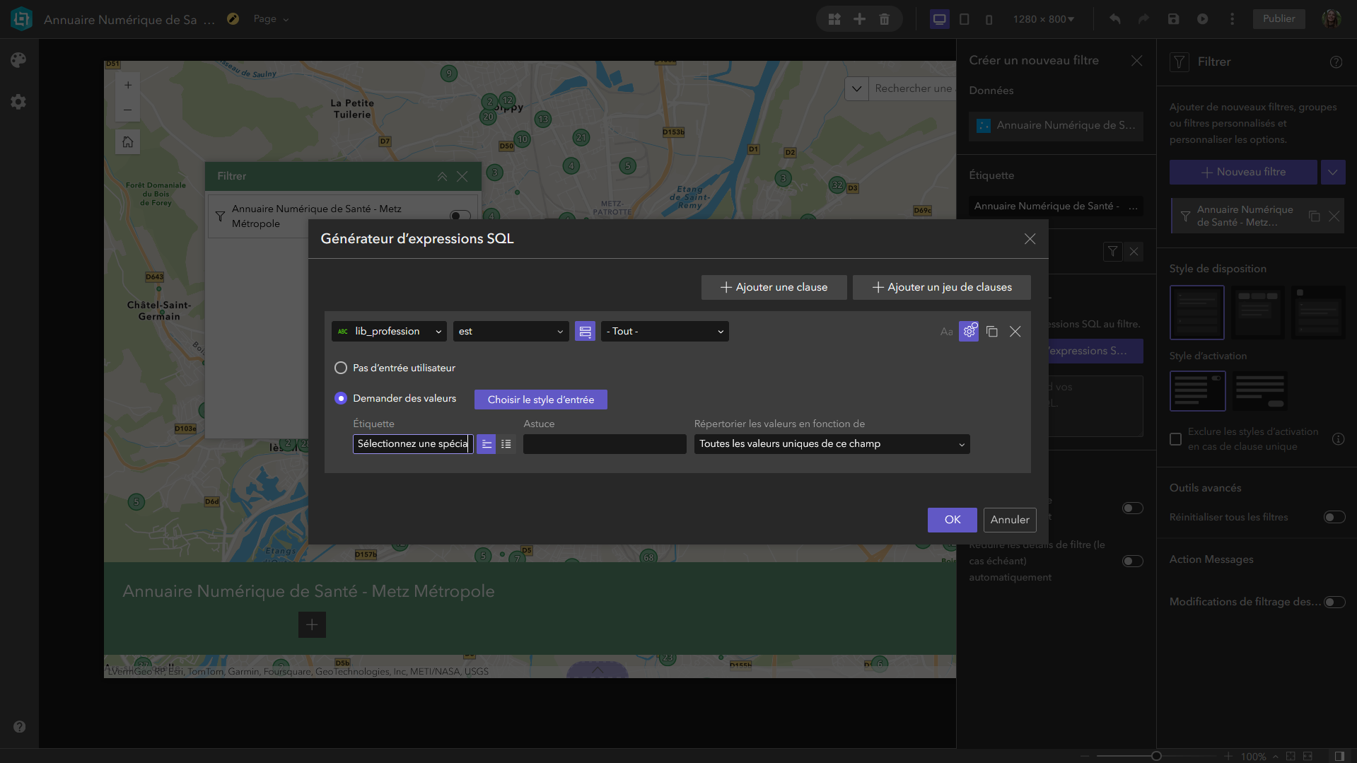 Prendre en main le mode express d'ArcGIS Experience Builder