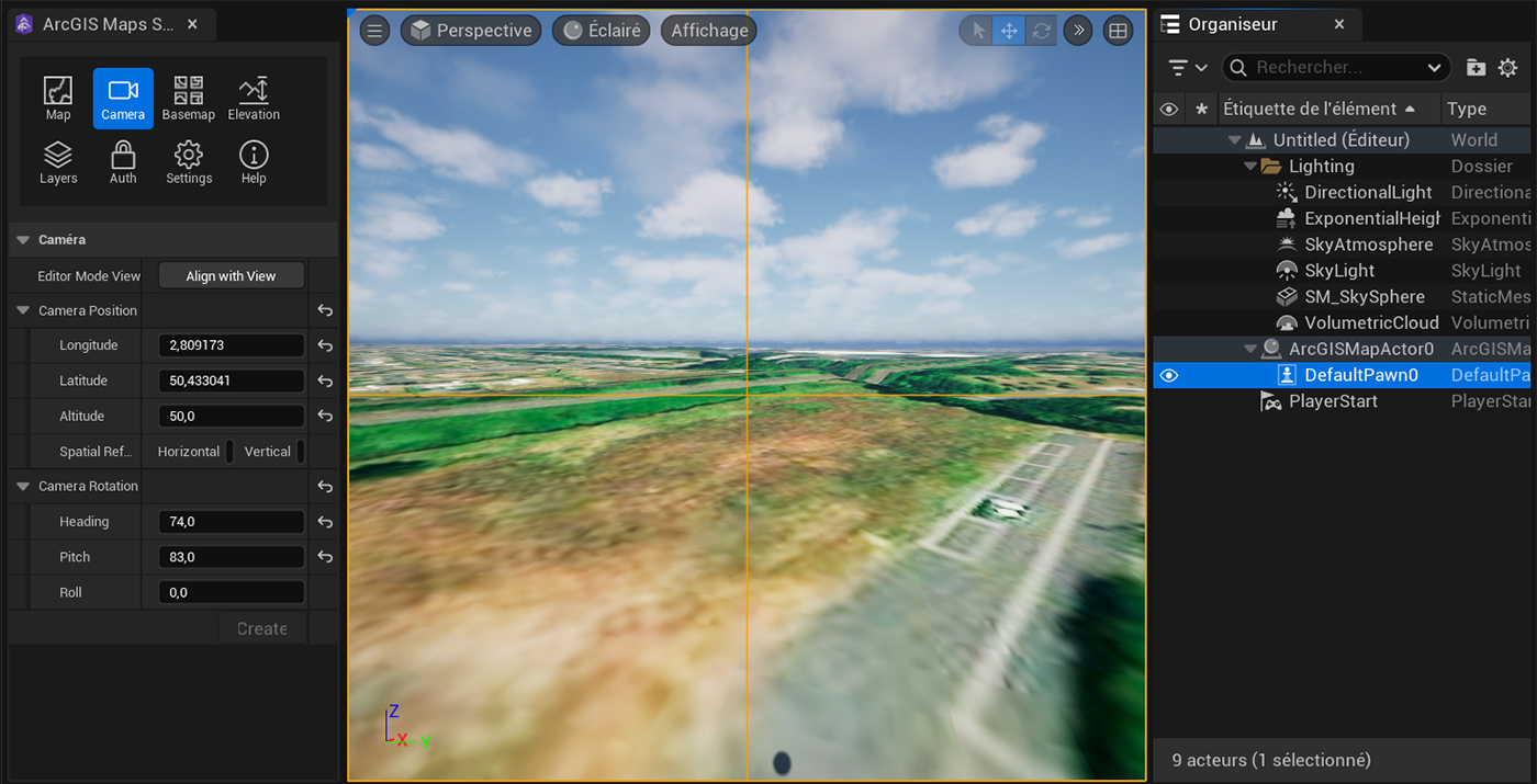 Initiation à ArcGIS Maps SDK for Unreal Engine