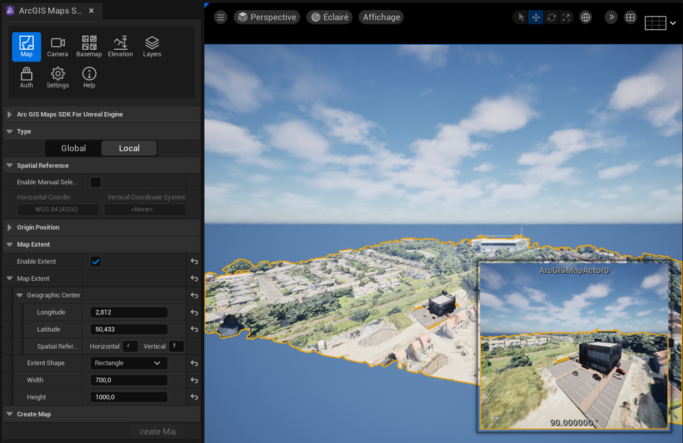 Initiation à ArcGIS Maps SDK for Unreal Engine