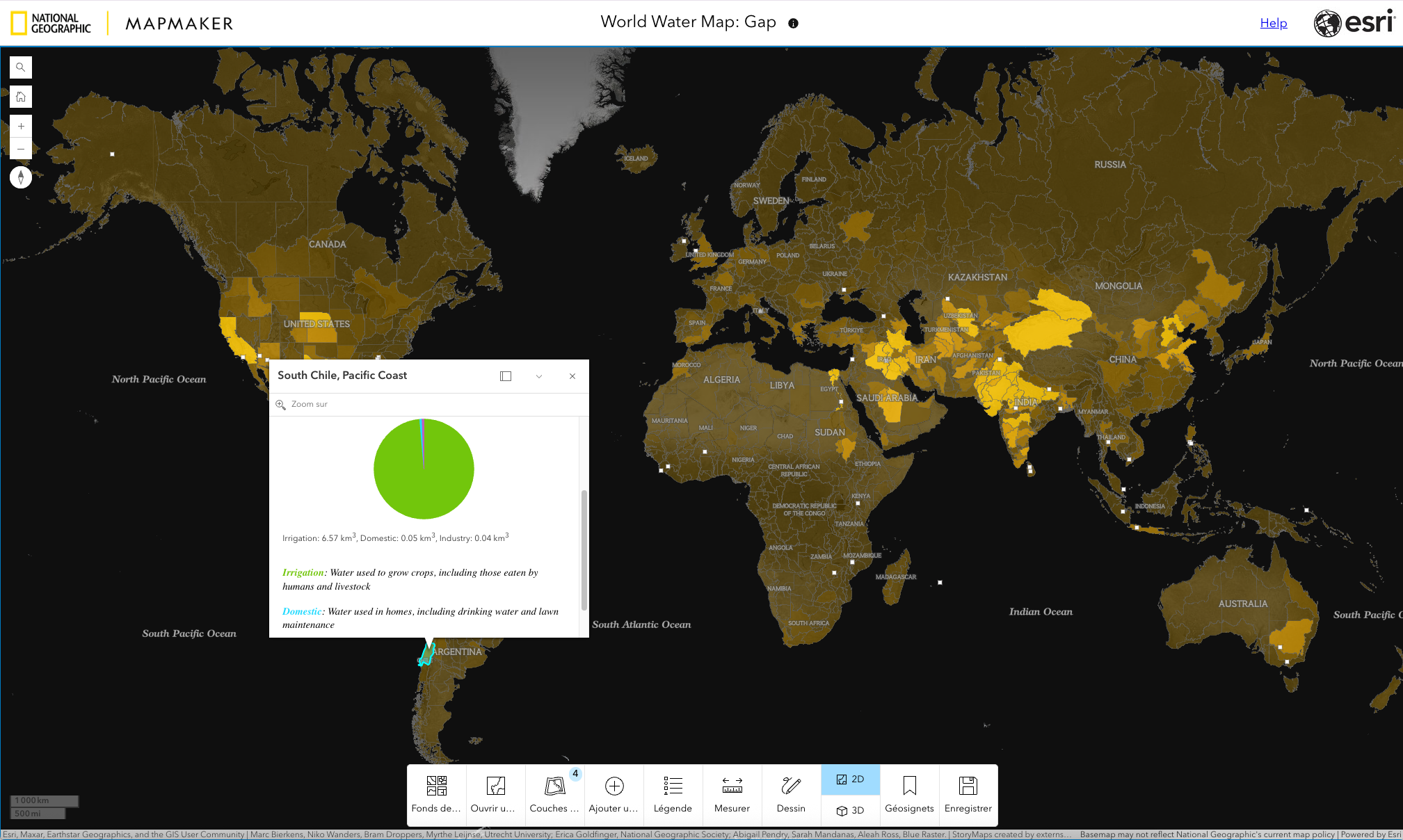 Les enjeux de l'eau catographiés