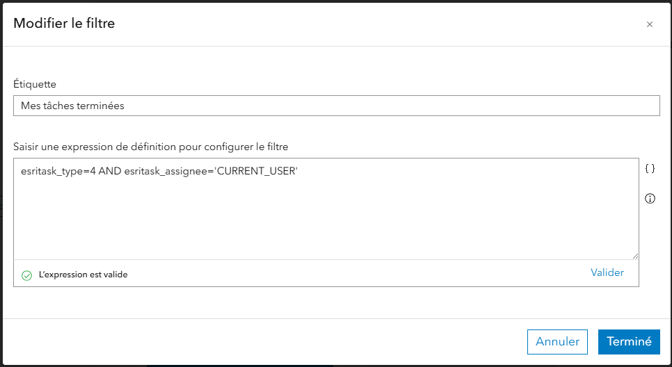 Configurer un workflow de Tâches dans Field Maps