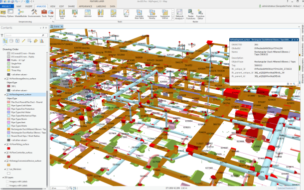 Exemple d’intégration de modèle BIM dans ArcGIS Pro