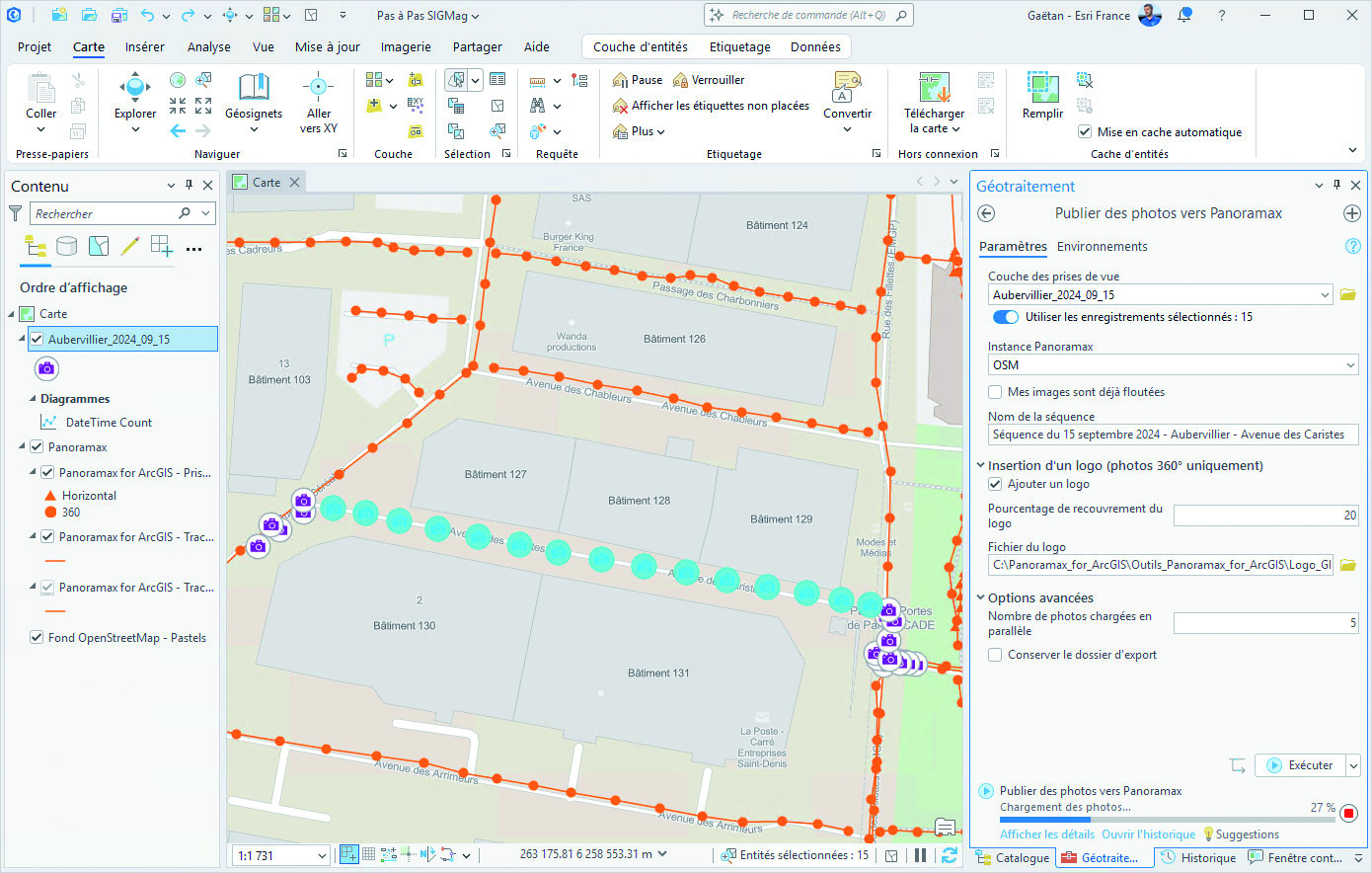 Publiez vos photos avec Panoramax for ArcGIS