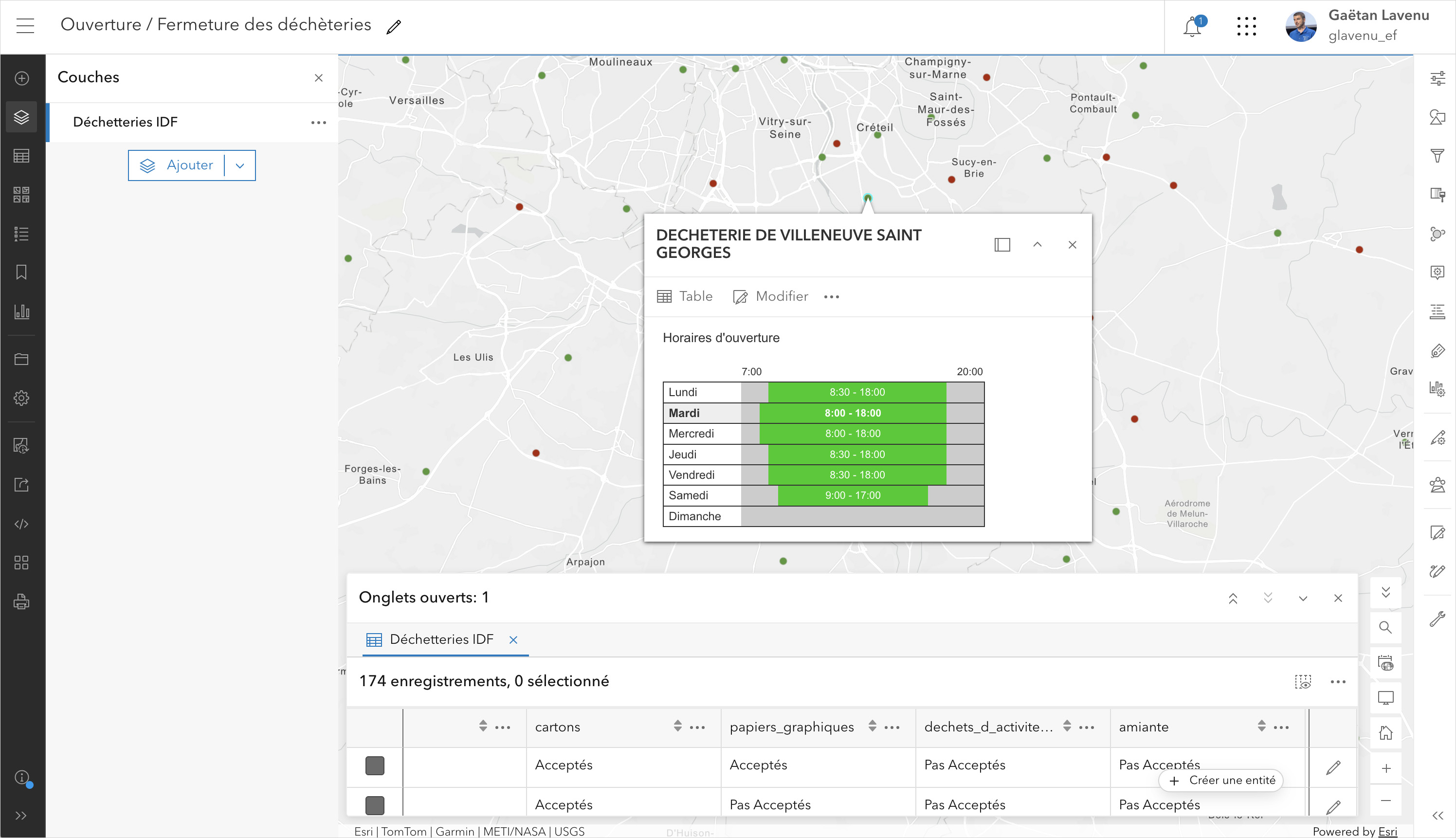 Configurer carte et application Data Explorer pour interagir avec ses données