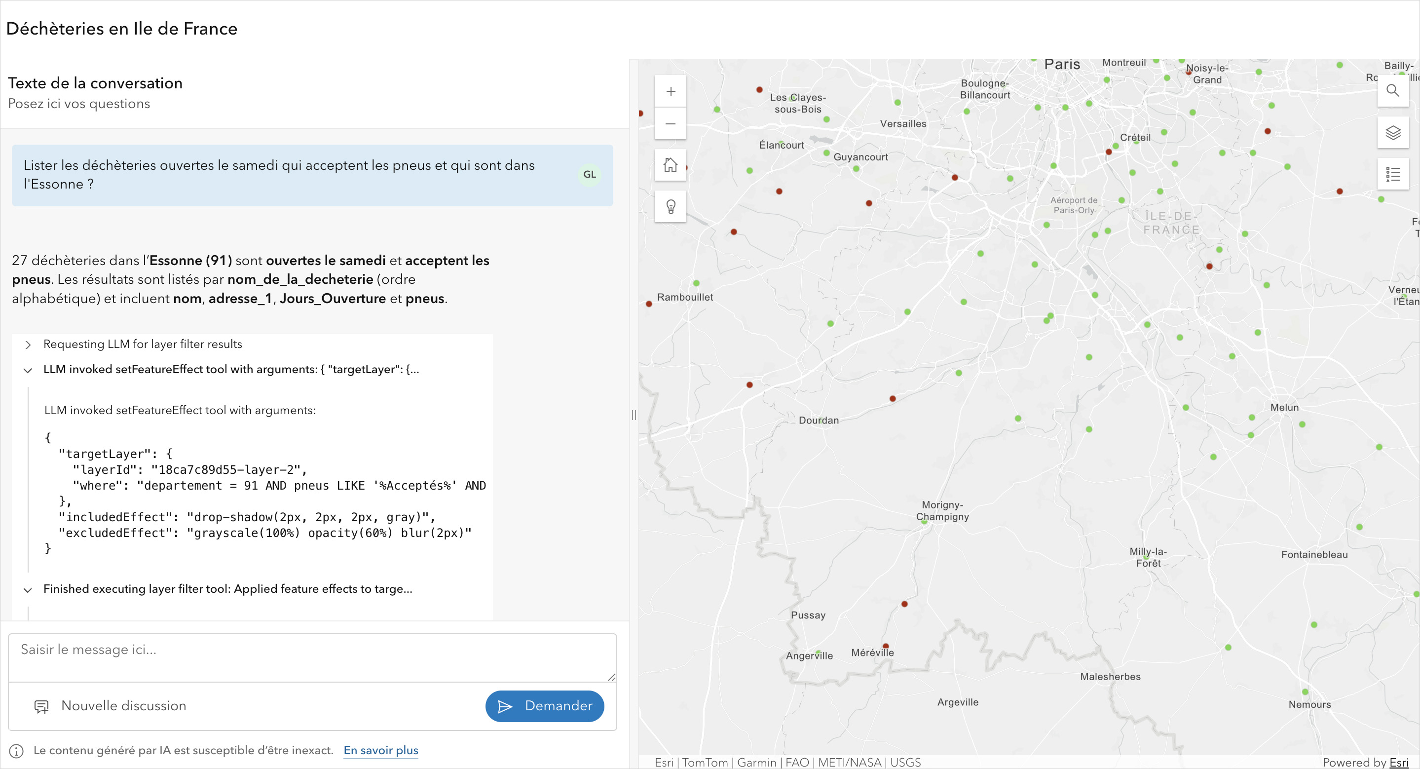 Configurer carte et application Data Explorer pour interagir avec ses données